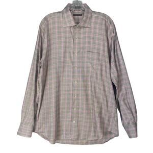 👔 Peter Millar Plaid Shirt 👔 Men's Large